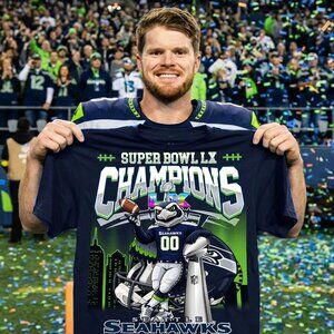 Seattle Seahawks Super Bowl LX Champions Mascot T Shirt 73